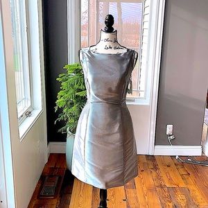 🌸 AUTHENTIC CHRISTIAN DIOR Paris Fit & Flare Silver & Black Dress